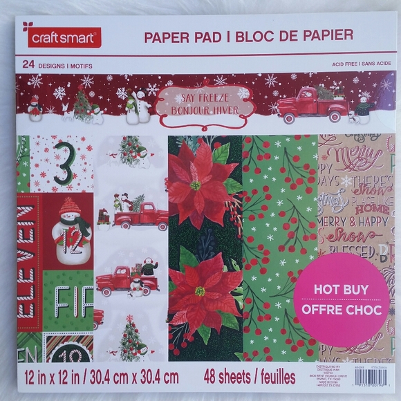Holiday Say Freeze Paper Pad by Craft Smart - Picture 2 of 11